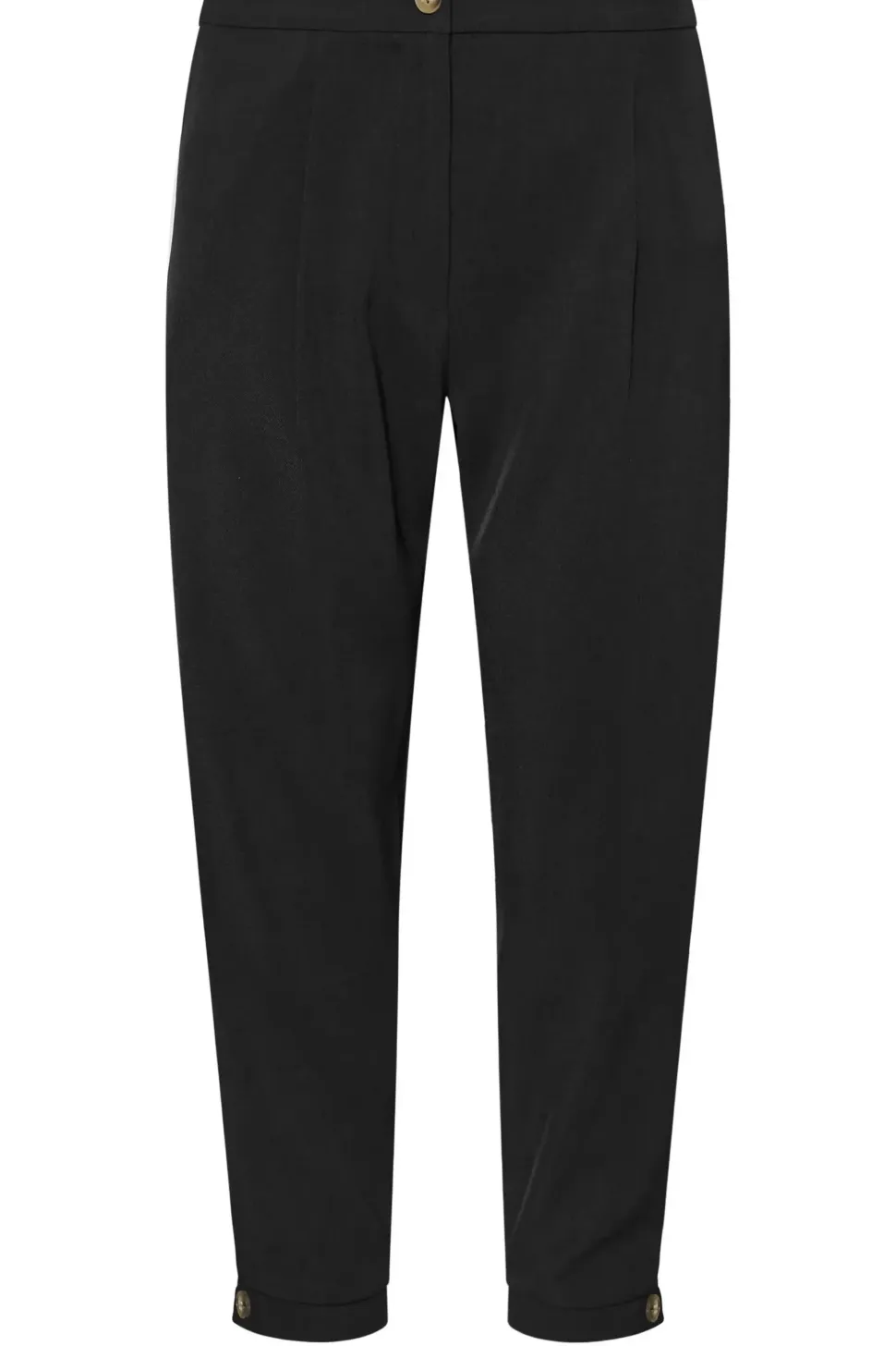 Petite Tailored Barrel Button Trousers