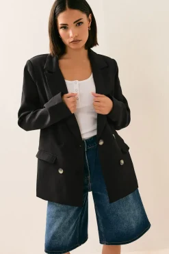 Petite Tailored Double Breasted Blazer