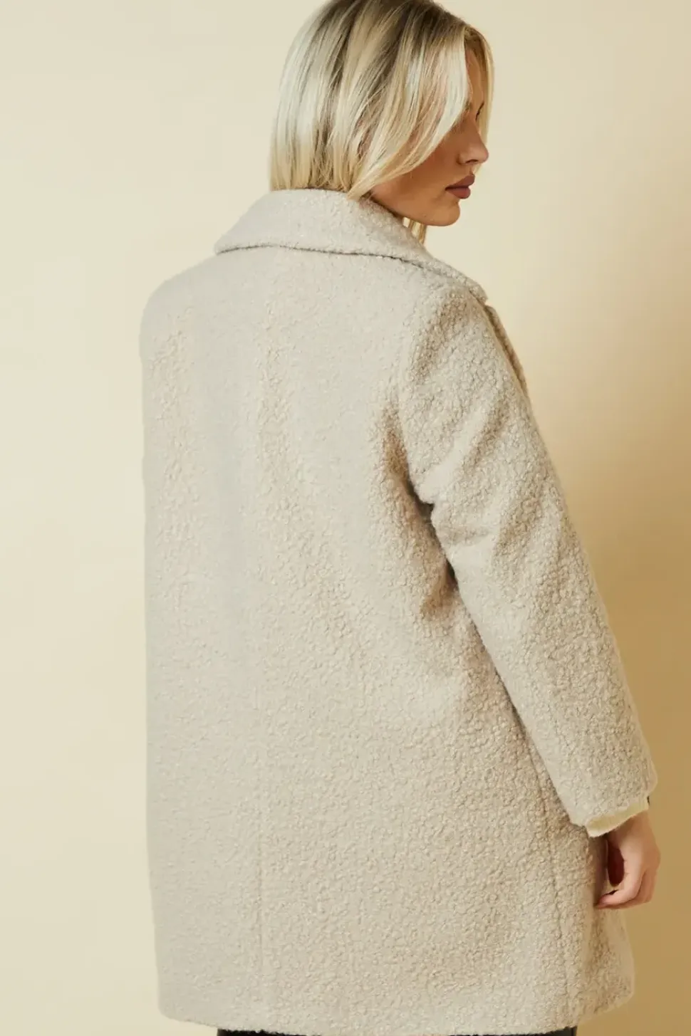 Petite Teddy Boyfriend Coat