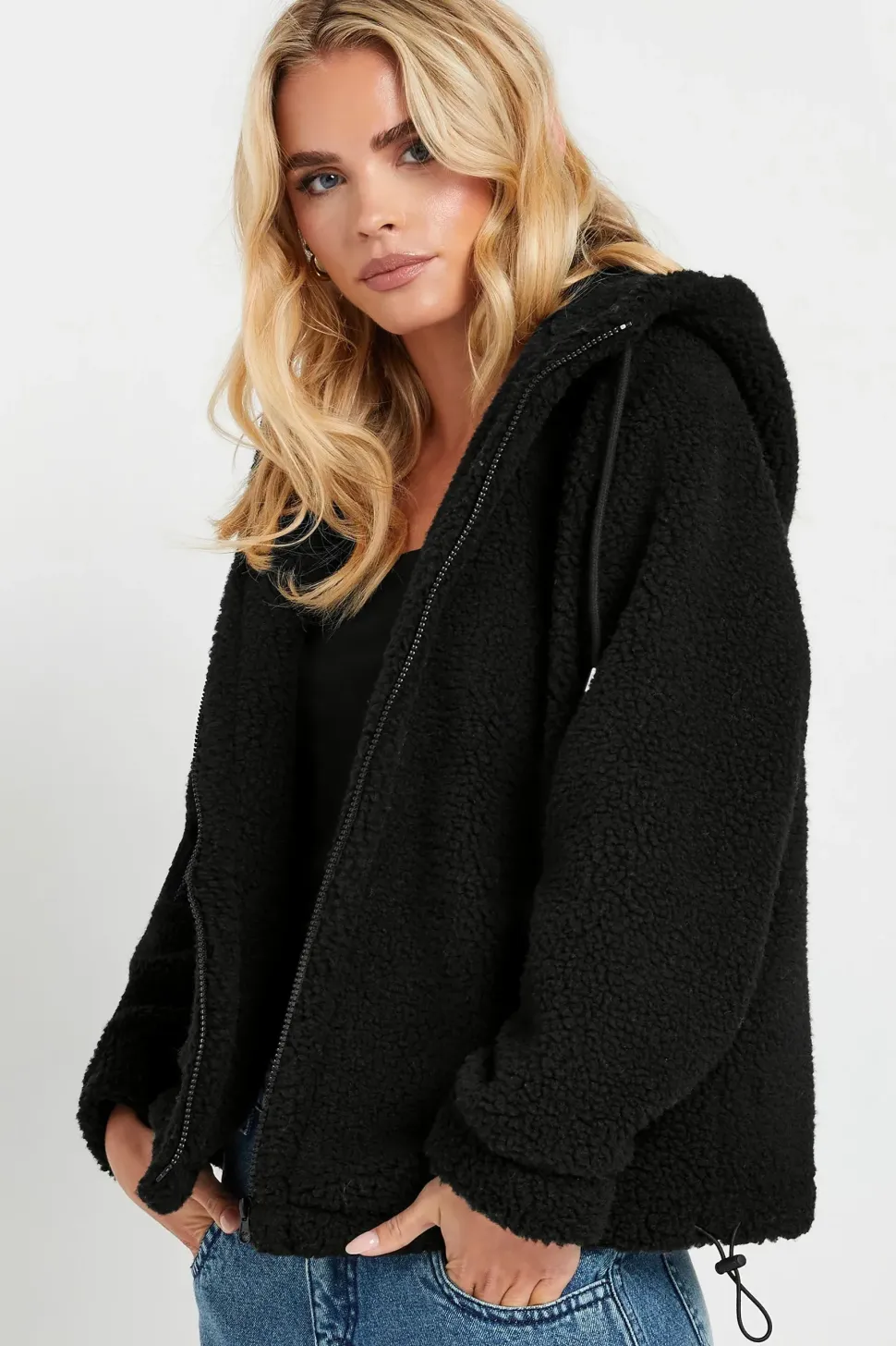 Petite Teddy Fleece Jacket