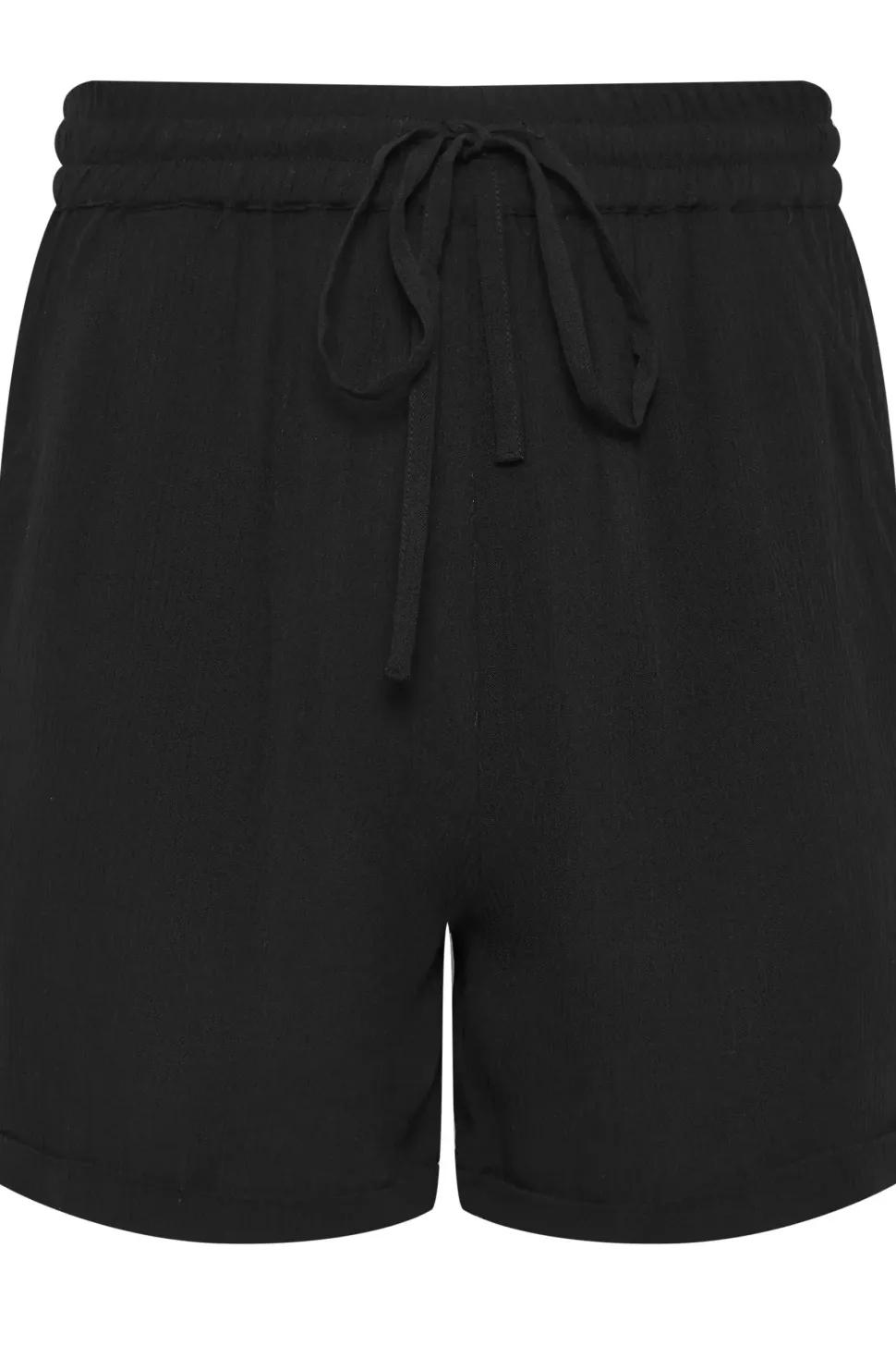 Petite Textured Tie Waist Shorts