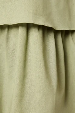 Petite Tie Back Tiered Maxi Dress