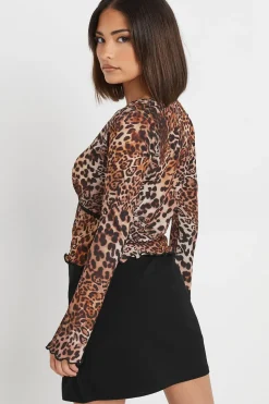 Petite Tie Bow Mini Skirt