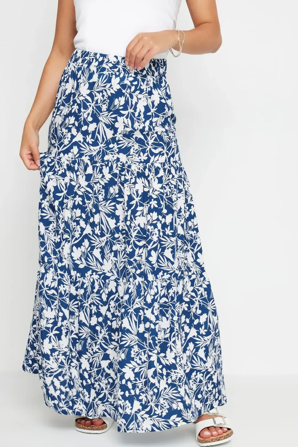 Petite Tiered Maxi Skirt