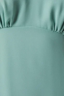 Petite Tie Shoulder Chiffon Maxi Bridesmaids Dress