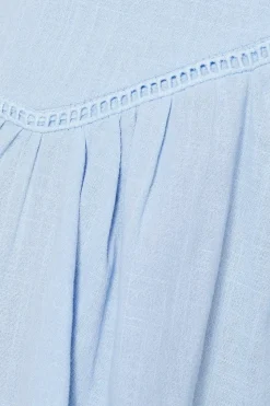 Petite Trim Insert Cotton Maxi Skirt
