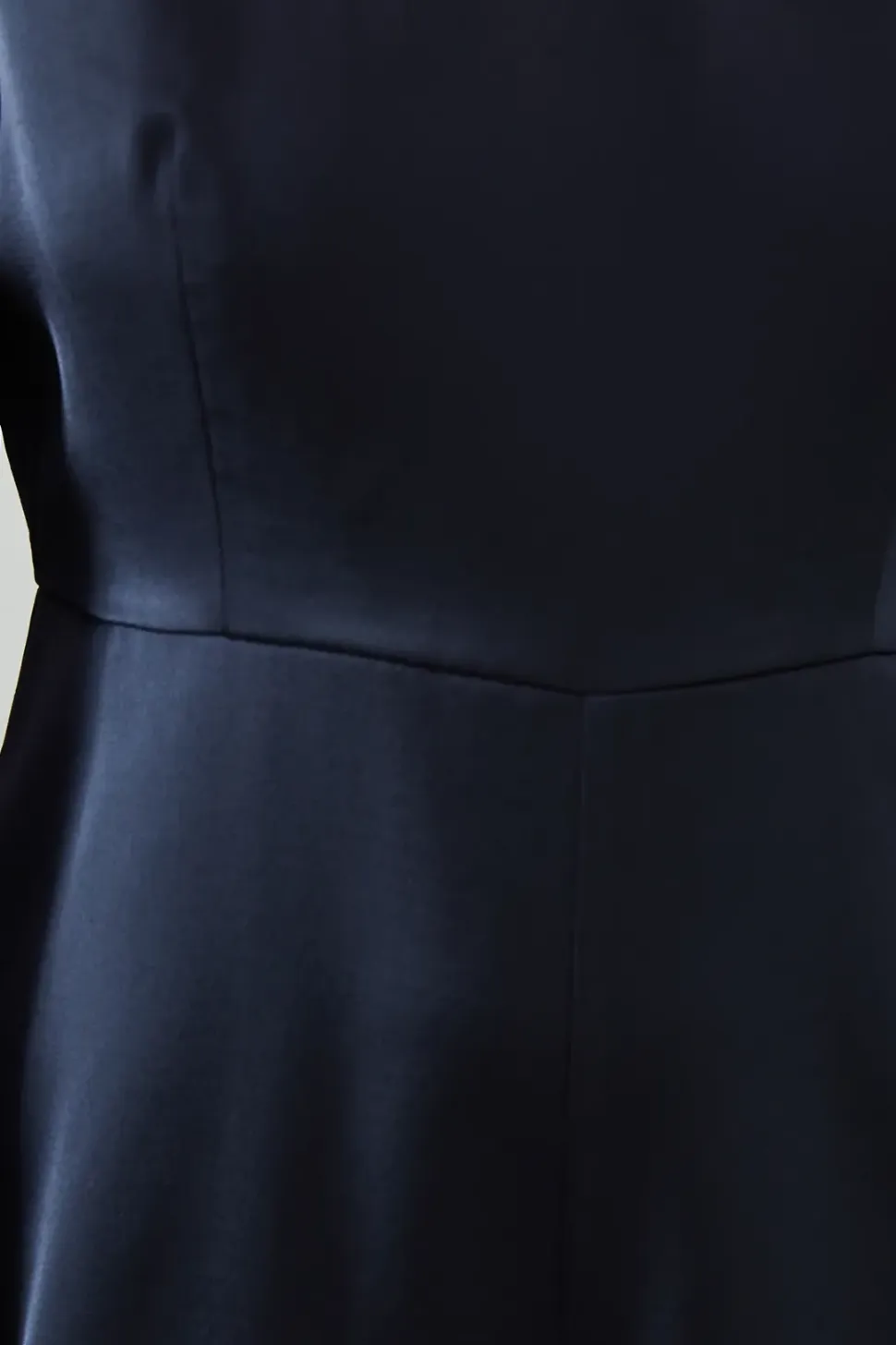 Petite Trumpet Sleeve Wide Leg Crepe Jumpsuit