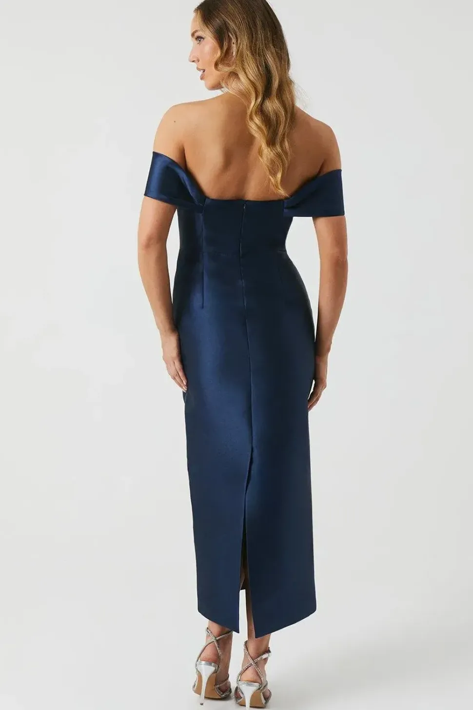 Petite Twill Column Bridesmaids Dress