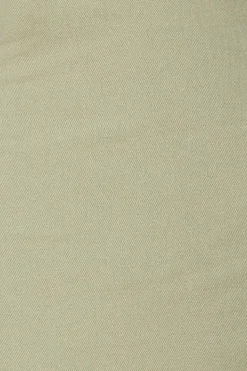 Petite Twill Front Seam Straight Leg Trousers
