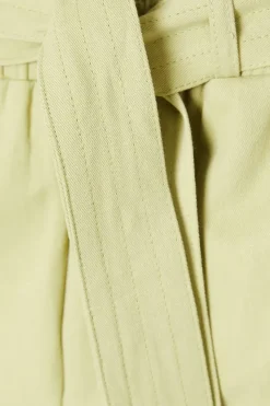 Petite Twill Paperbag Trousers