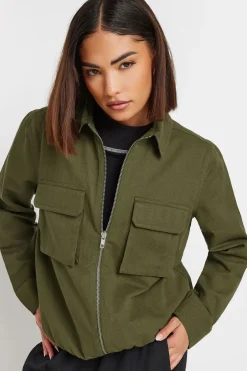 Petite Utility Bomber Jacket