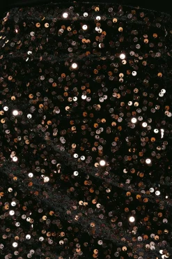 Petite Velvet Sequin Midi Skirt