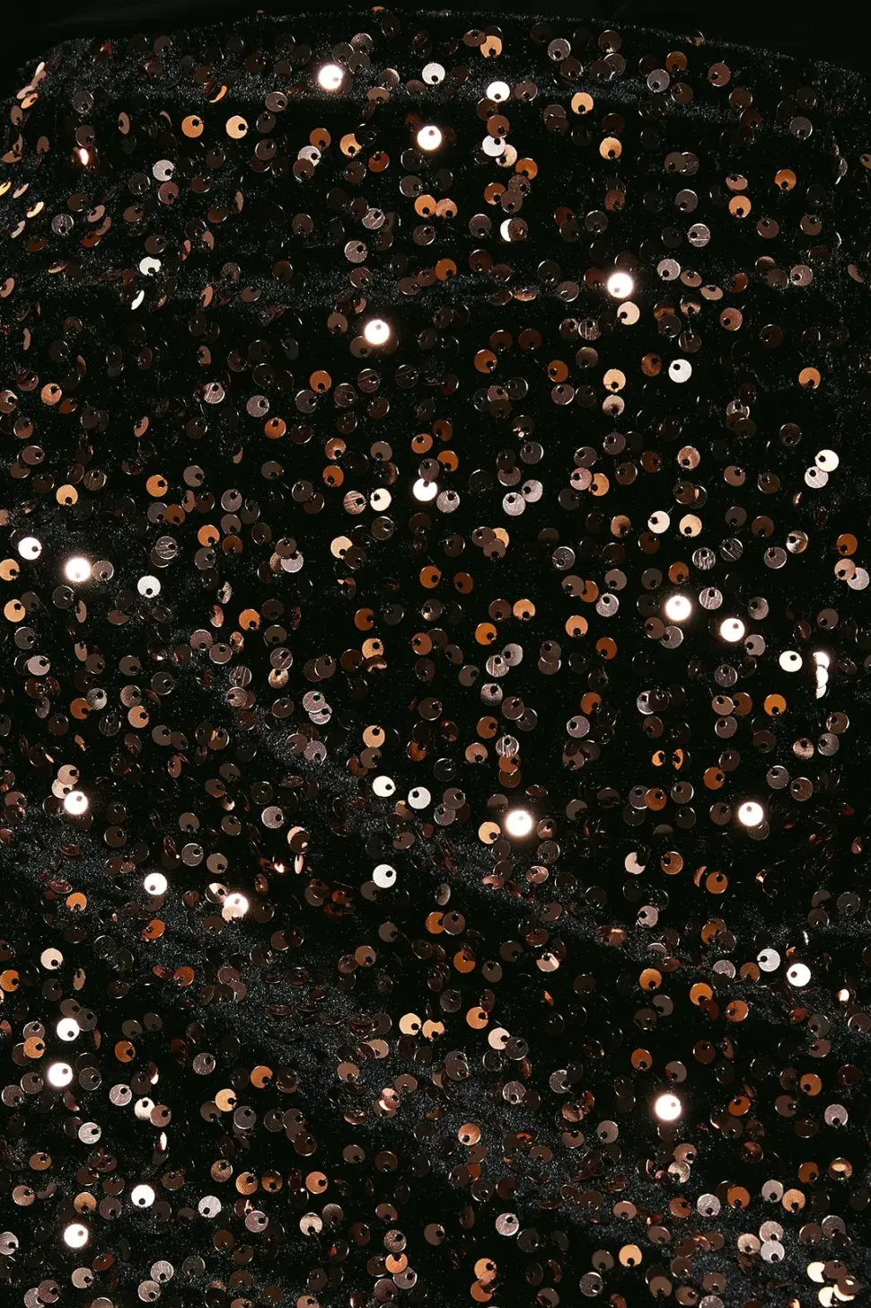 Petite Velvet Sequin Midi Skirt