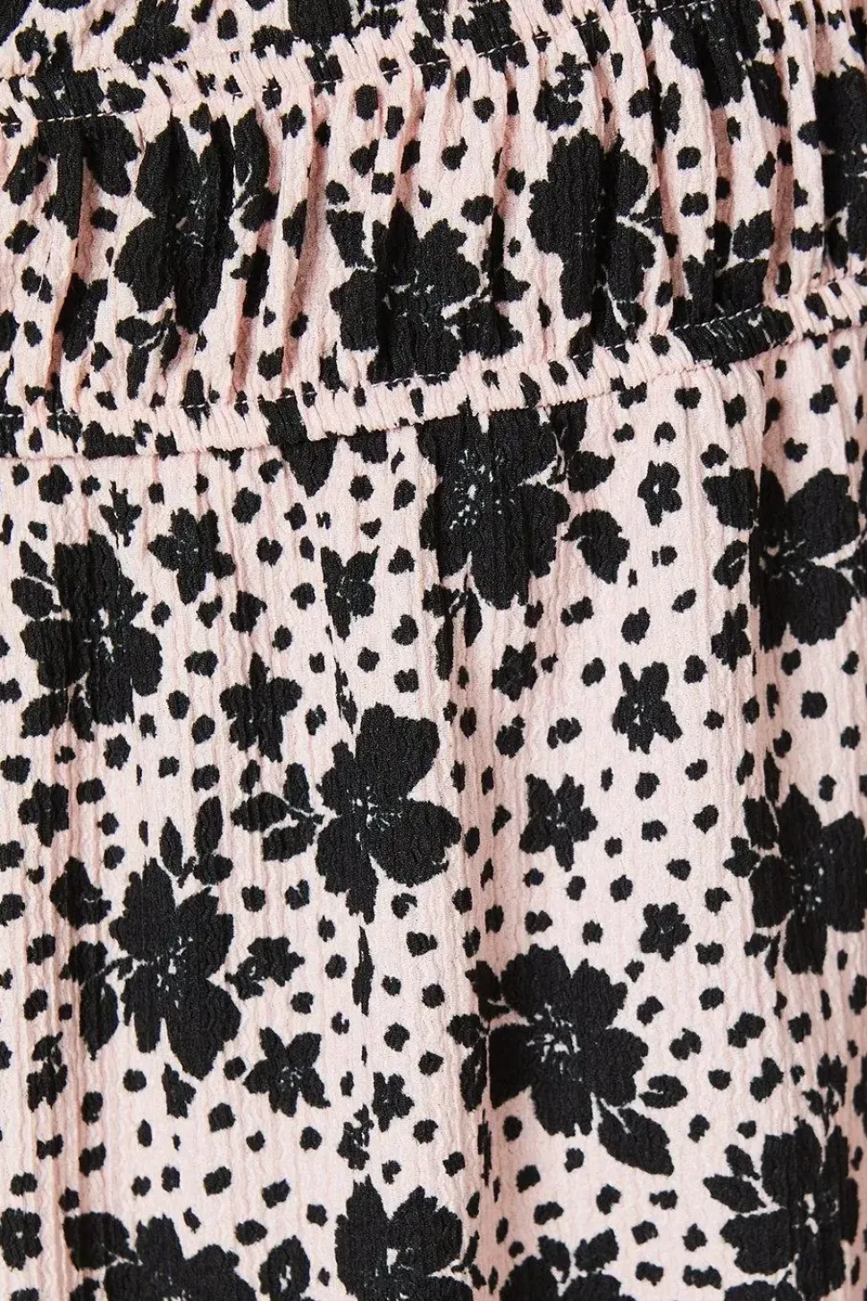 Petite Waist Detail Puff Sleeve Mini Dress