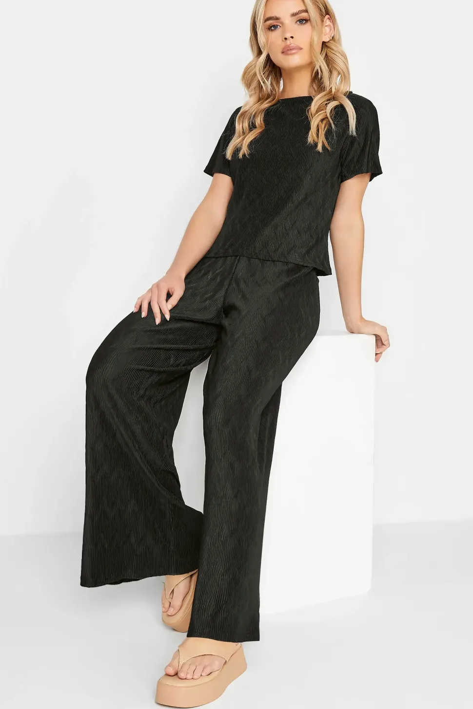 Petite Wide Leg Trousers