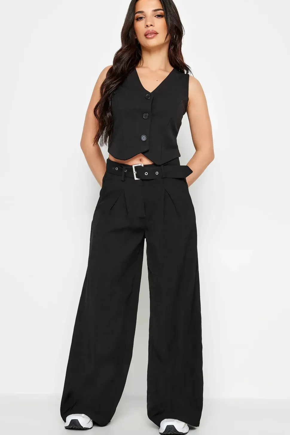 Petite Wide Leg Trousers