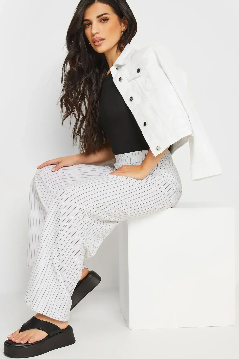 Petite Wide Leg Trousers