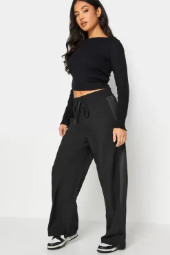Petite Wide Leg Tuxedo Trousers