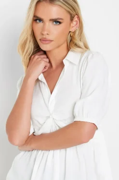 Petite Woven Twist Top