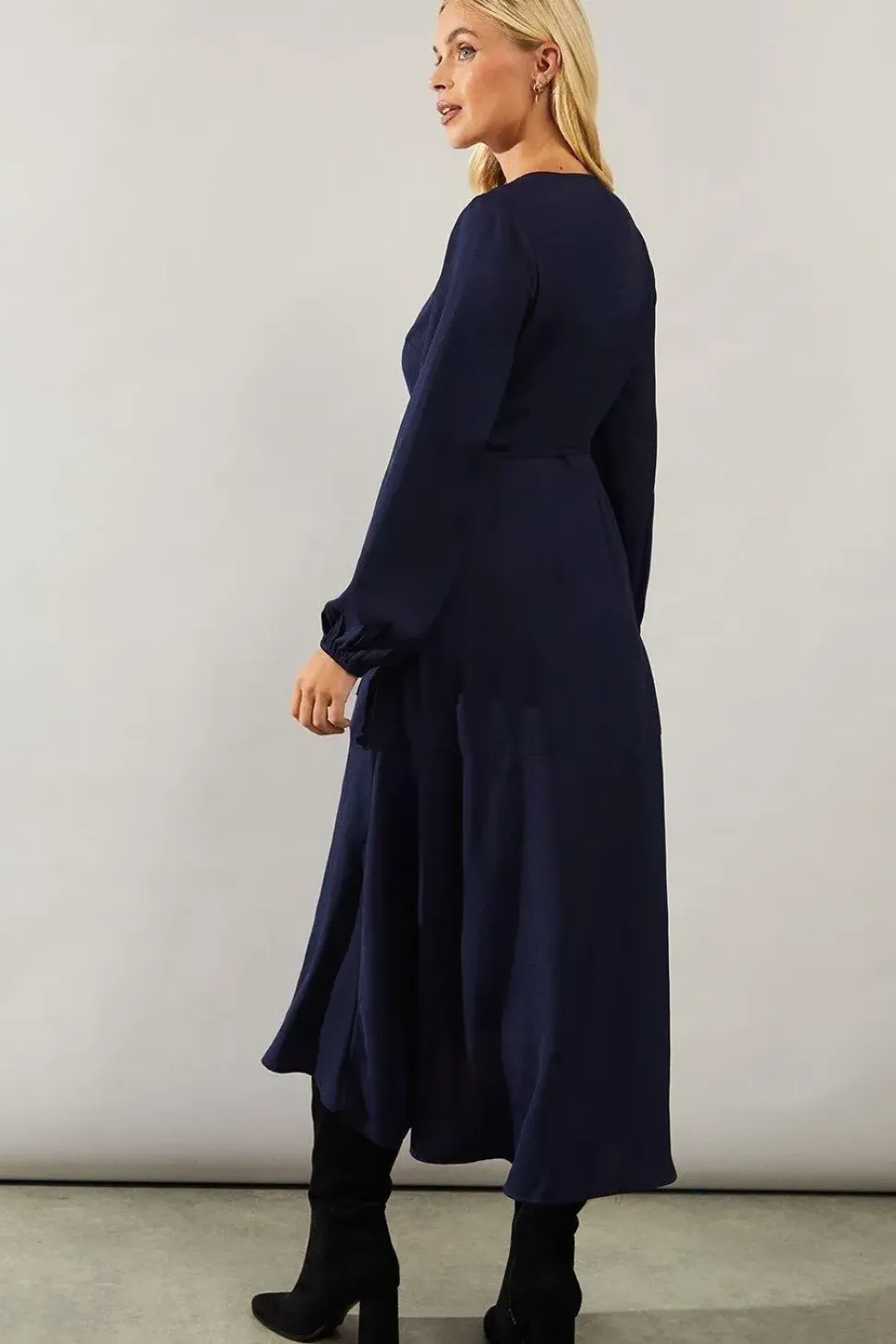 Petite Woven Wrap Dress