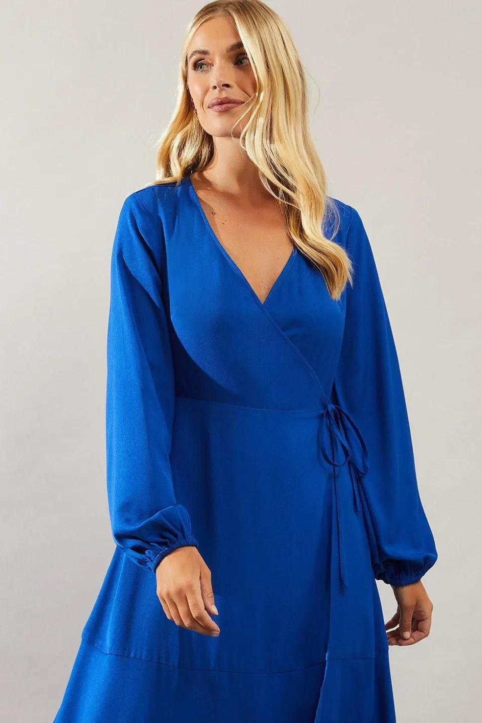 Petite Woven Wrap Dress