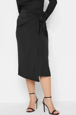 Petite Wrap Midi Skirt