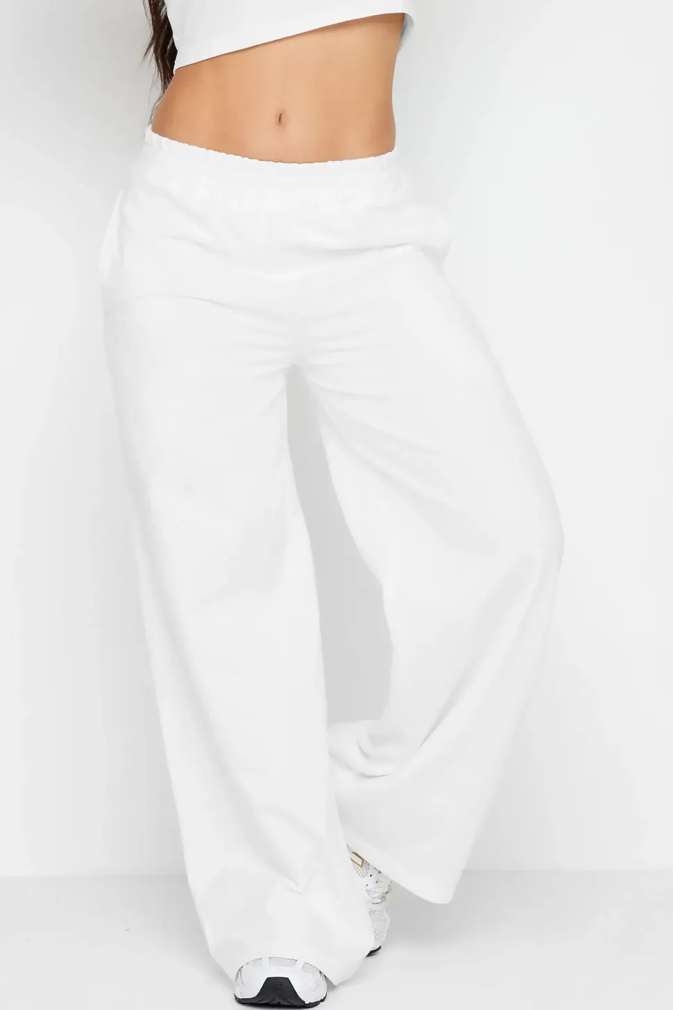 Petite 'California' Slogan Wide Leg Joggers