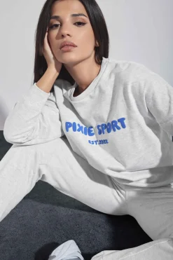 Petite 'Pixie Sport' Slogan Sweatshirt