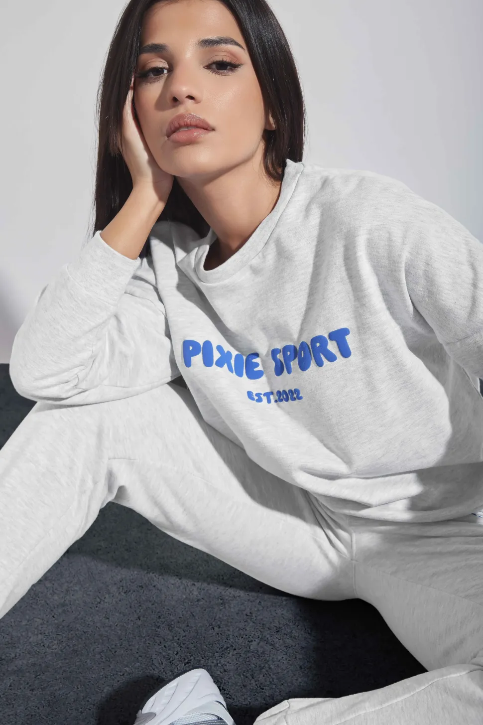 Petite 'Pixie Sport' Slogan Sweatshirt