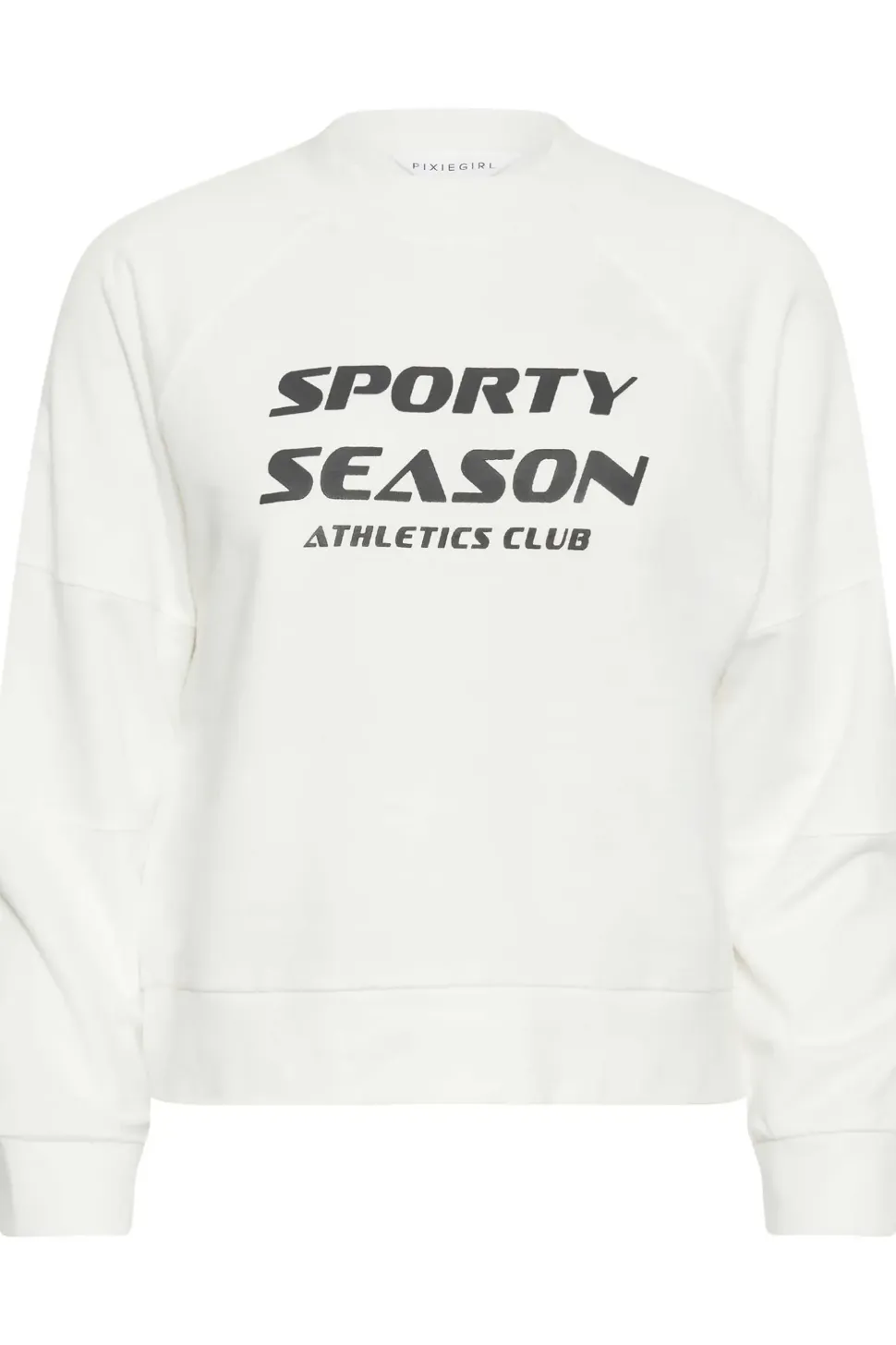 Petite 'Sporty Season' Slogan Cropped Sweatshirt