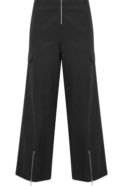 Petite Zip Detail Cargo Trousers