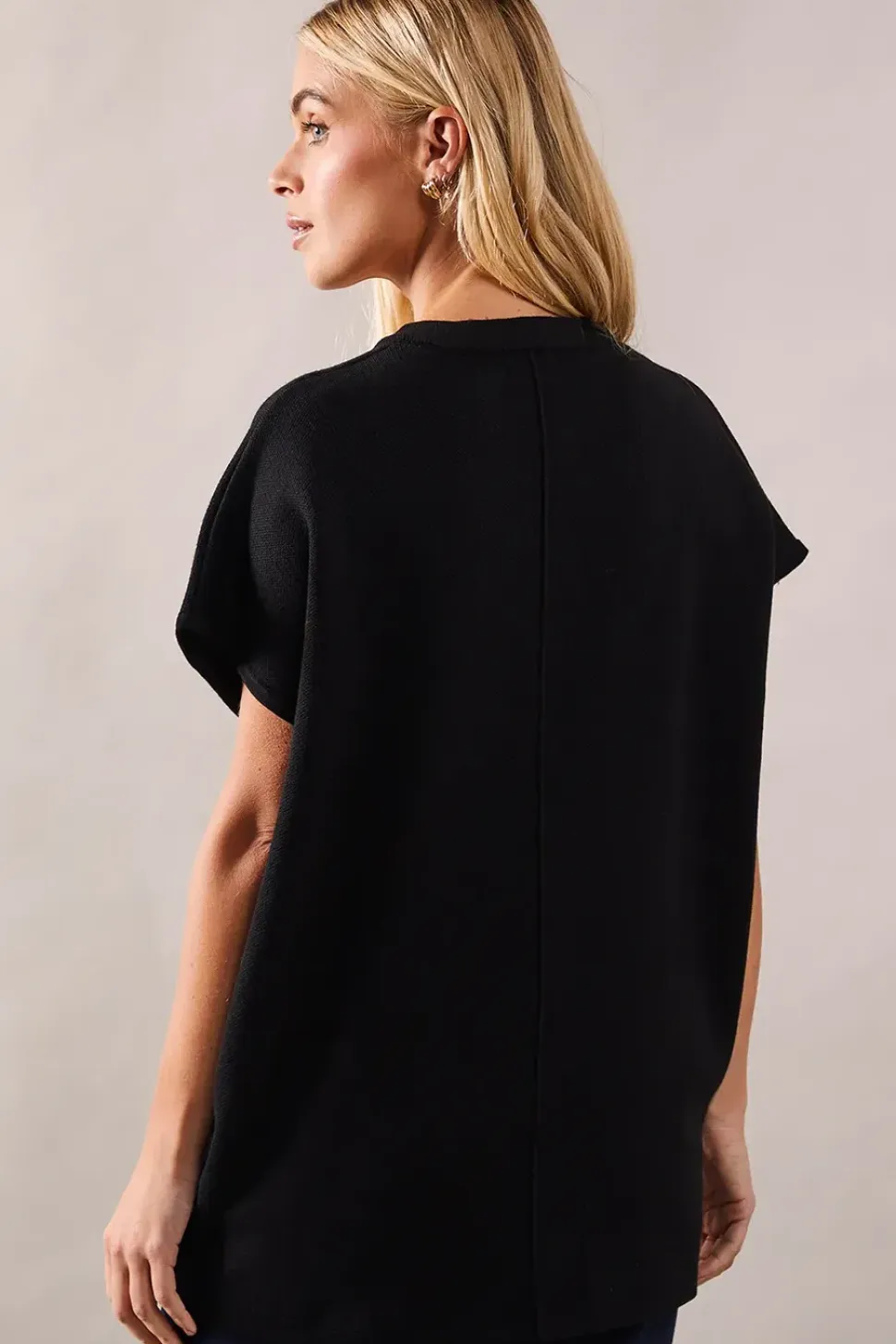 Petite Zip Through Sleeveless Cardigan