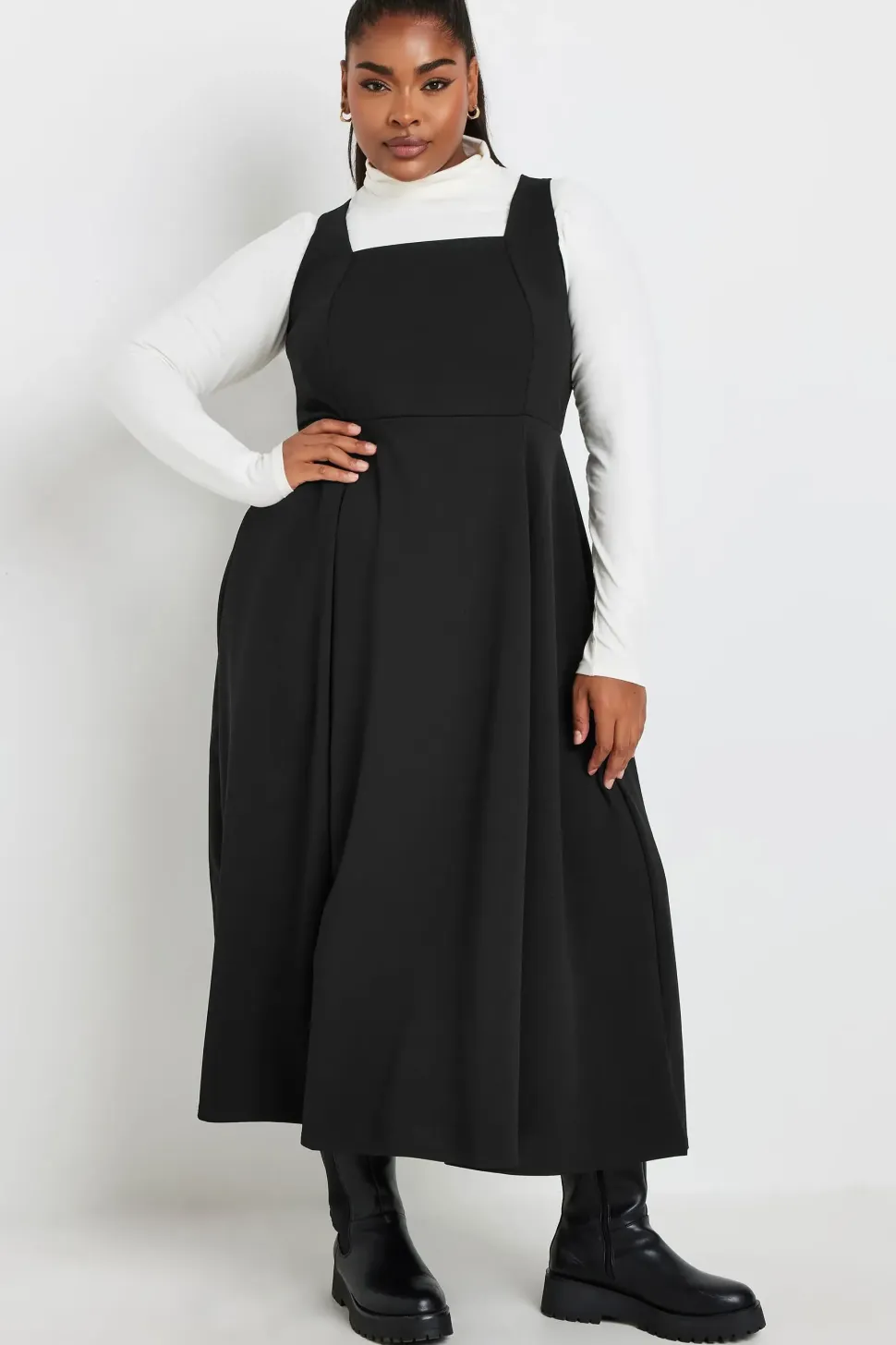 Pinafore Midaxi Dress