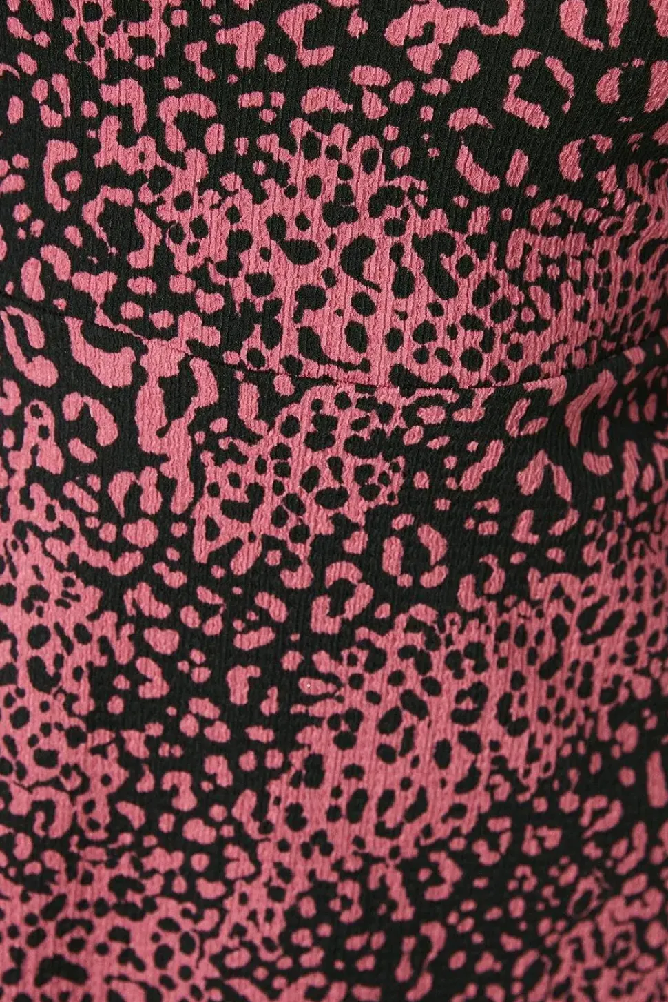 Pink Animal V Neck Mini Dress