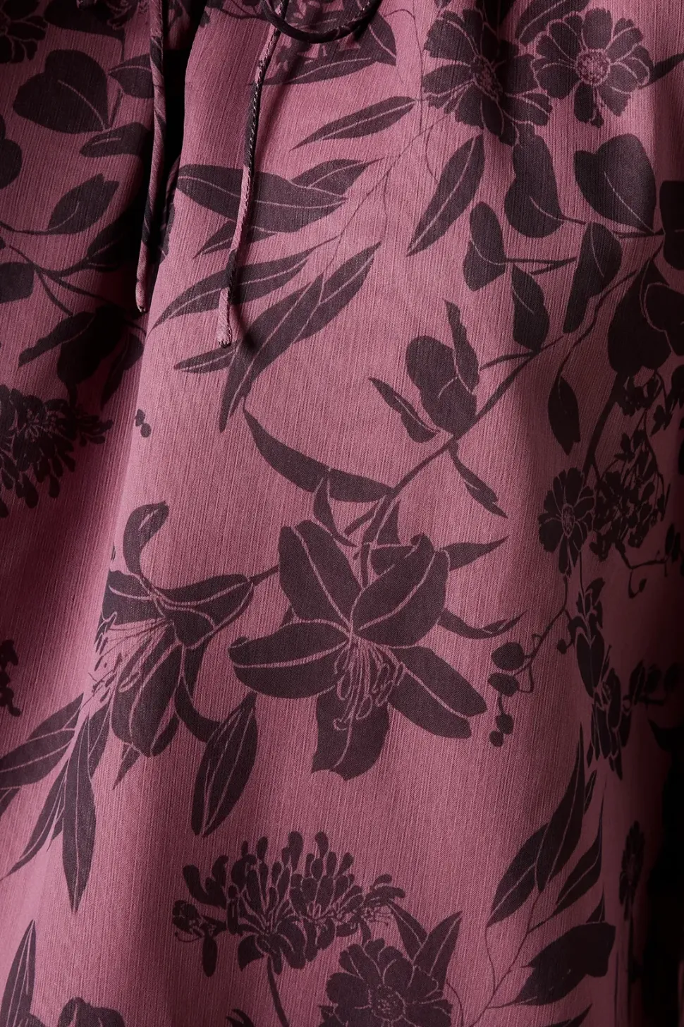 Pink Ditsy Floral Ruffle Sleeve Overhead Blouse