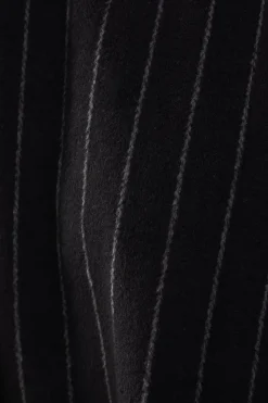 Pinstripe Blouson Bomber Jacket