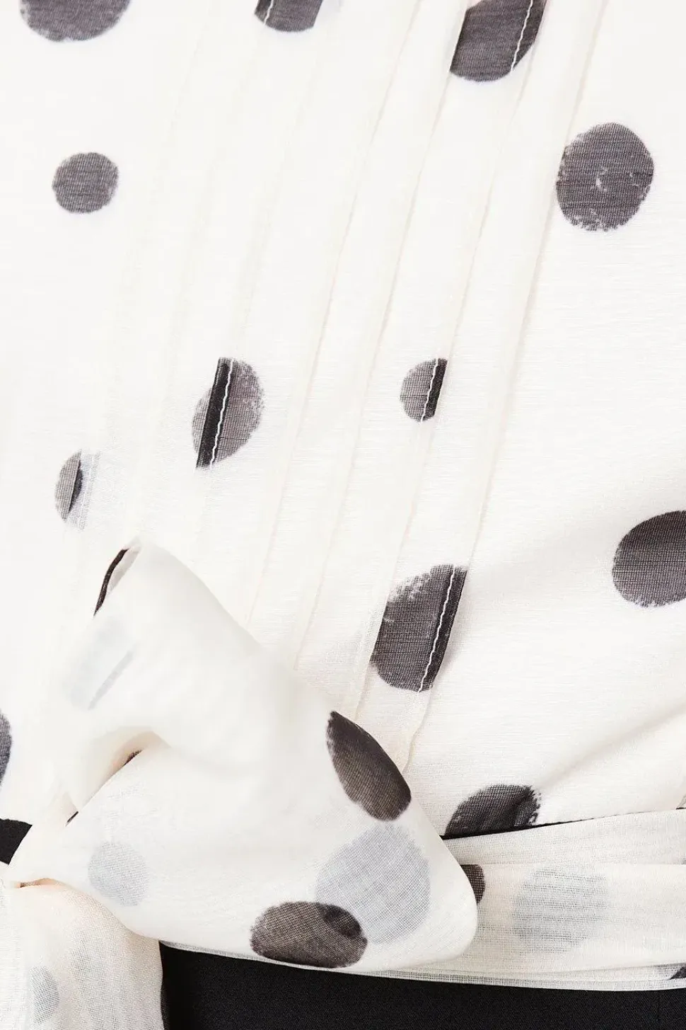 Pintuck Bodice Jumpsuit With Puff Sleeve