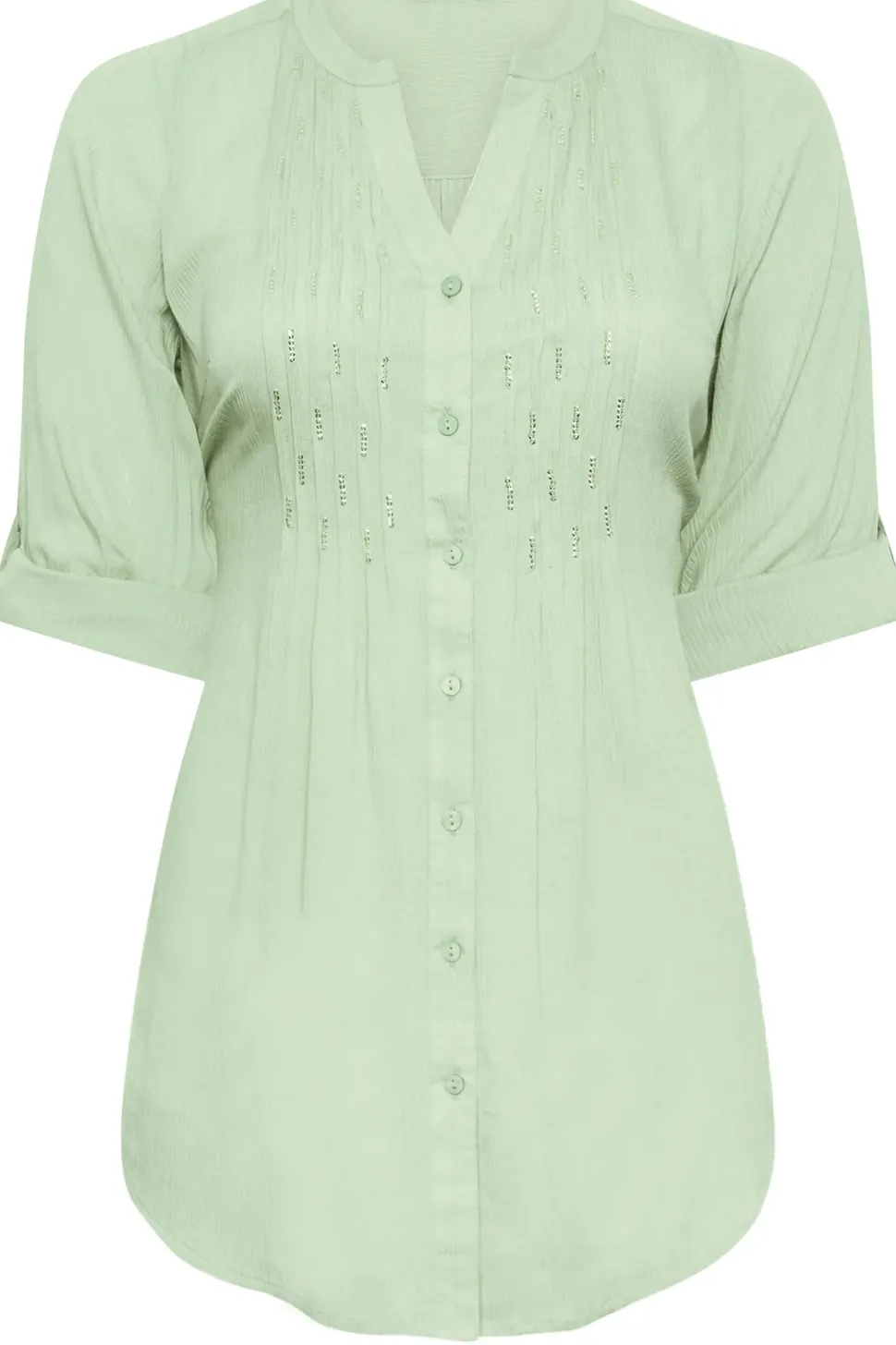 Pintuck Embellished Shirt
