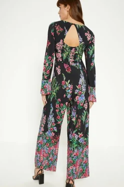 Placement Border Floral Jumpsuit