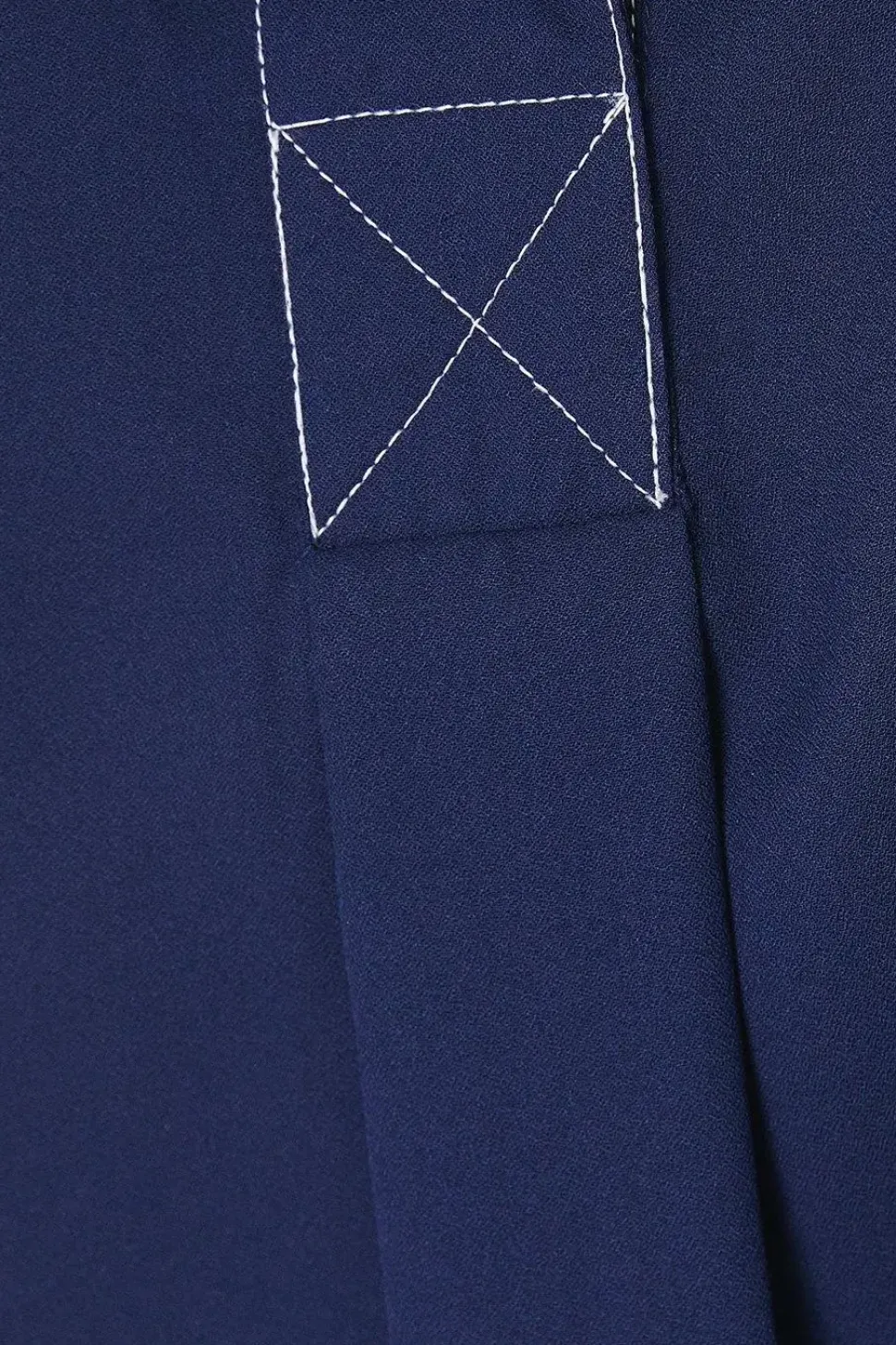 Plain Contrast Stitch Blouse