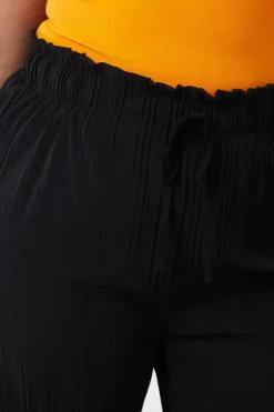 Plain Elasticated Waist Plisse Culottes