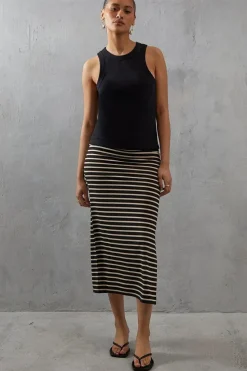 Plain Maxi Jersey Tube Skirt