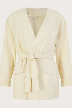 Plain Pocket Tie Jacket