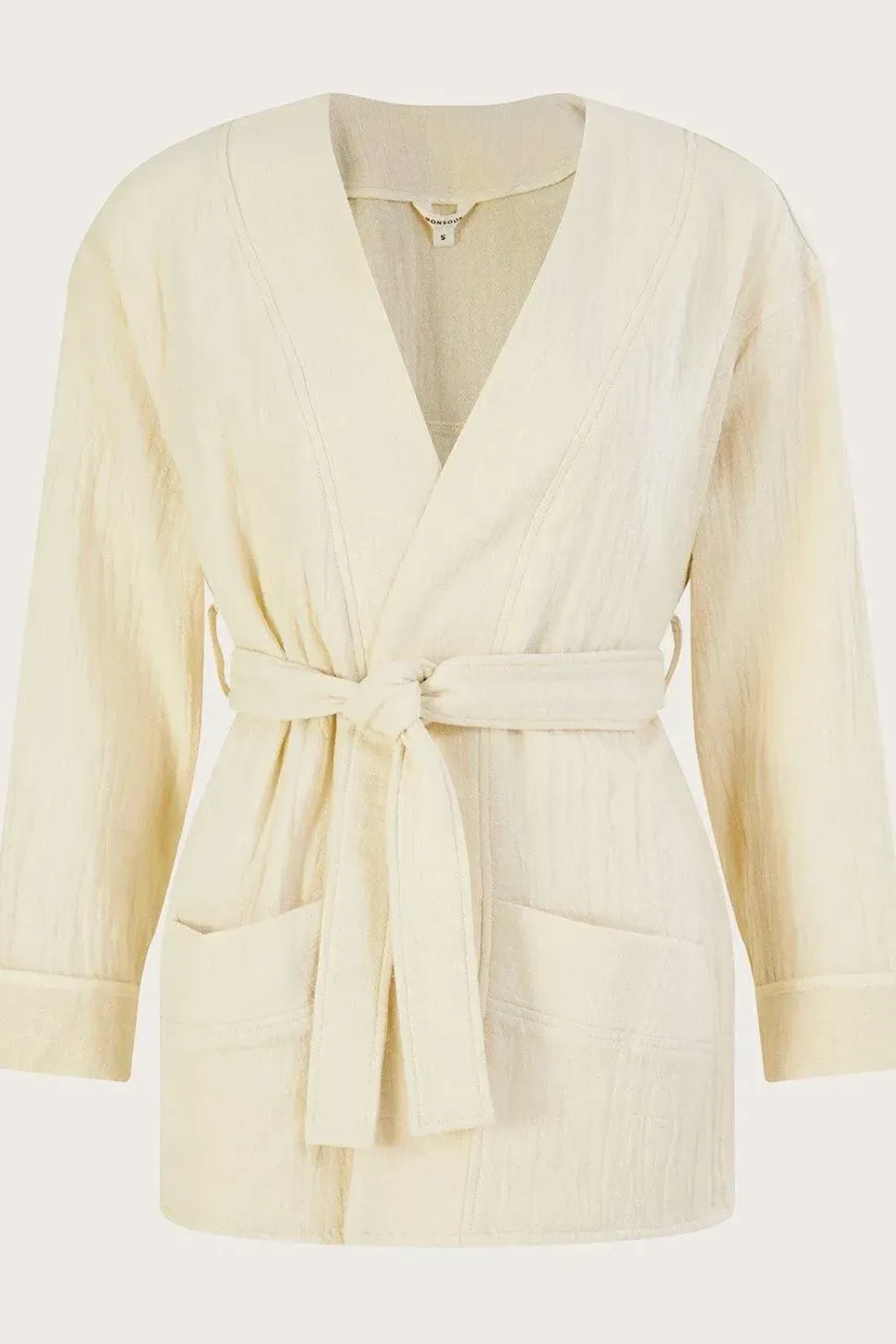 Plain Pocket Tie Jacket