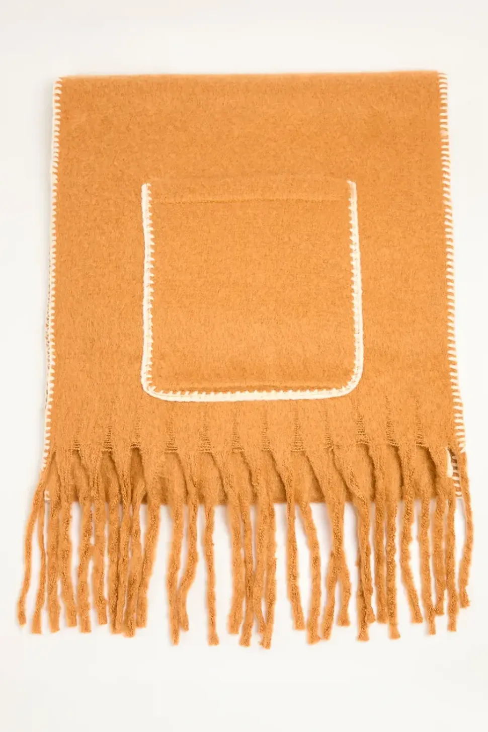 Plain Scarf With Pocket