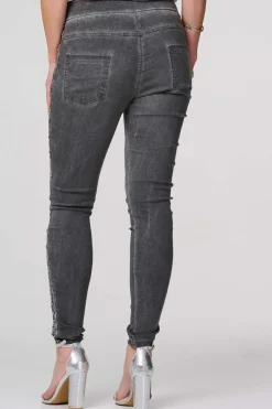 Plain Skinny Tie Waist Trousers
