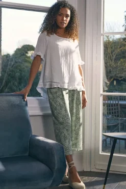 Plain 1/2 Sleeve Layered Blouse