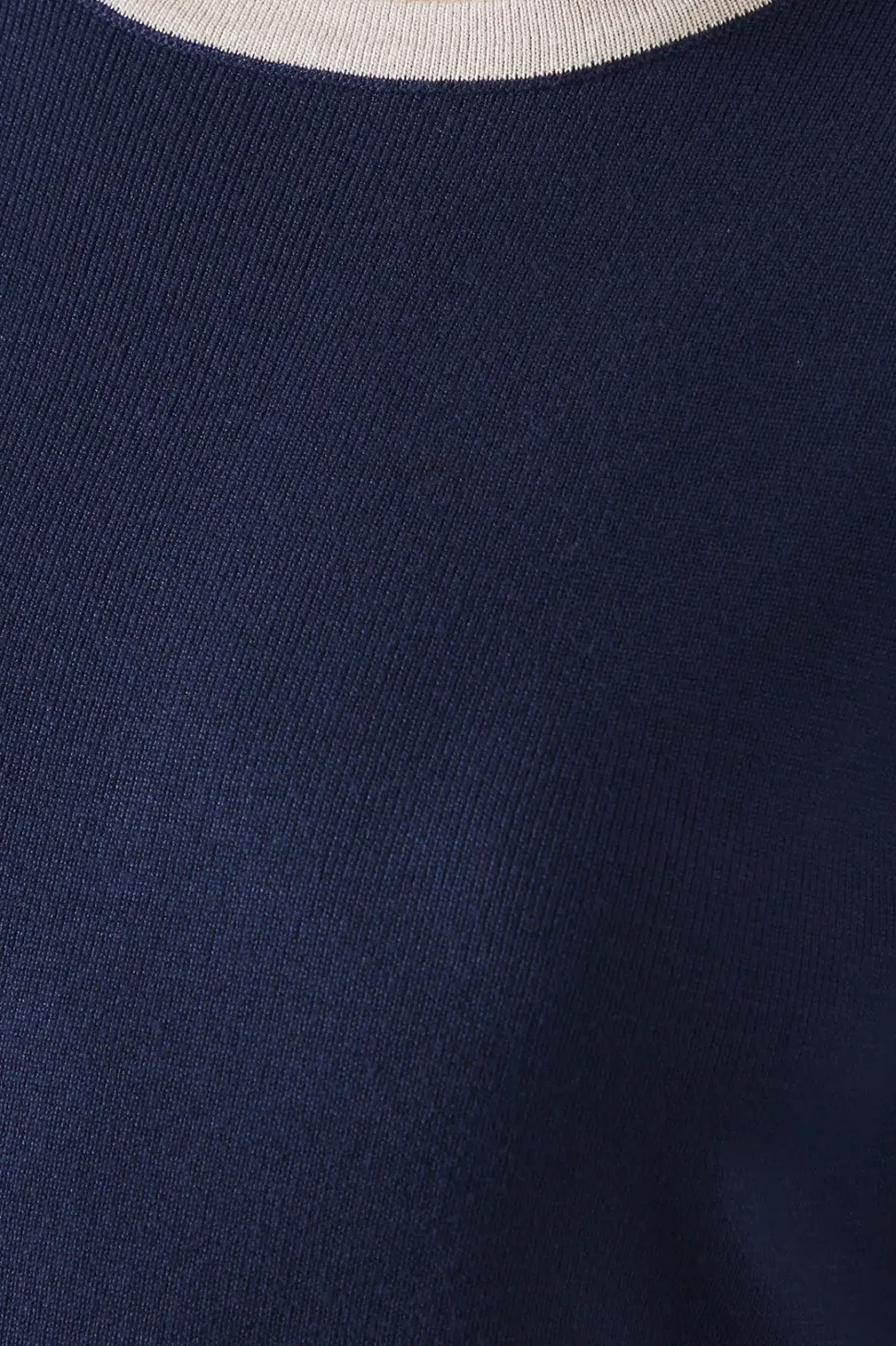 Plain Tipped Knitted Midi Dress