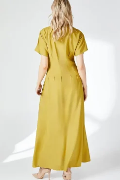 Pleat Detail Shirt Dress