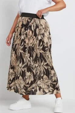Pleated Maxi Skirt